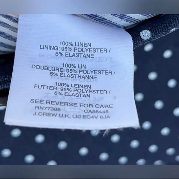 J.Crew Women's Blue Polka-dot Regent Blazer
In Linen size 8 - Picture 15 of 16